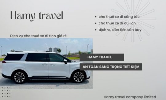 Công ty Hamy Travel chuyên dịch vụ cho thuê xe du lịch cao cấp tại Thuận An Bình Dương